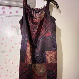 Ralph Lauren, small gown, straps with robe multicolor satin material